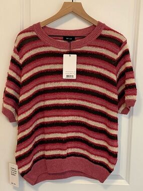 Saint + Sofia Fearne Knit Tee Size L